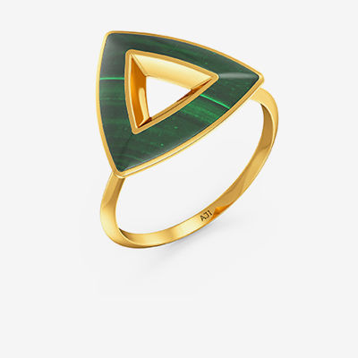 TriStyle Greenish youth gold ring alternate view 1