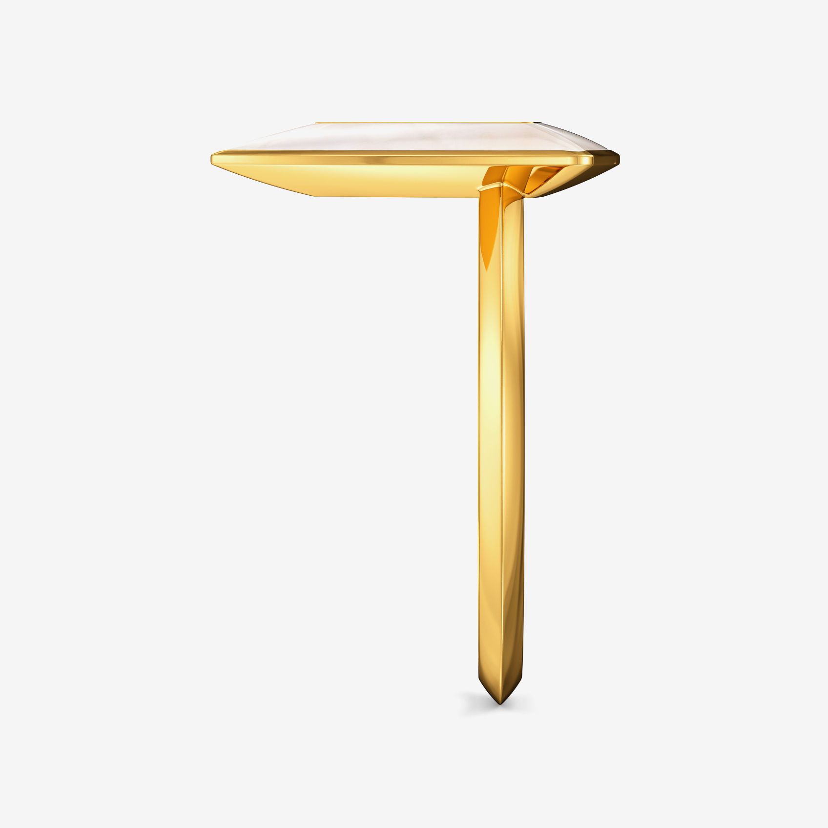 Glowing TriEdge newgen Gold Ring alternate view 3