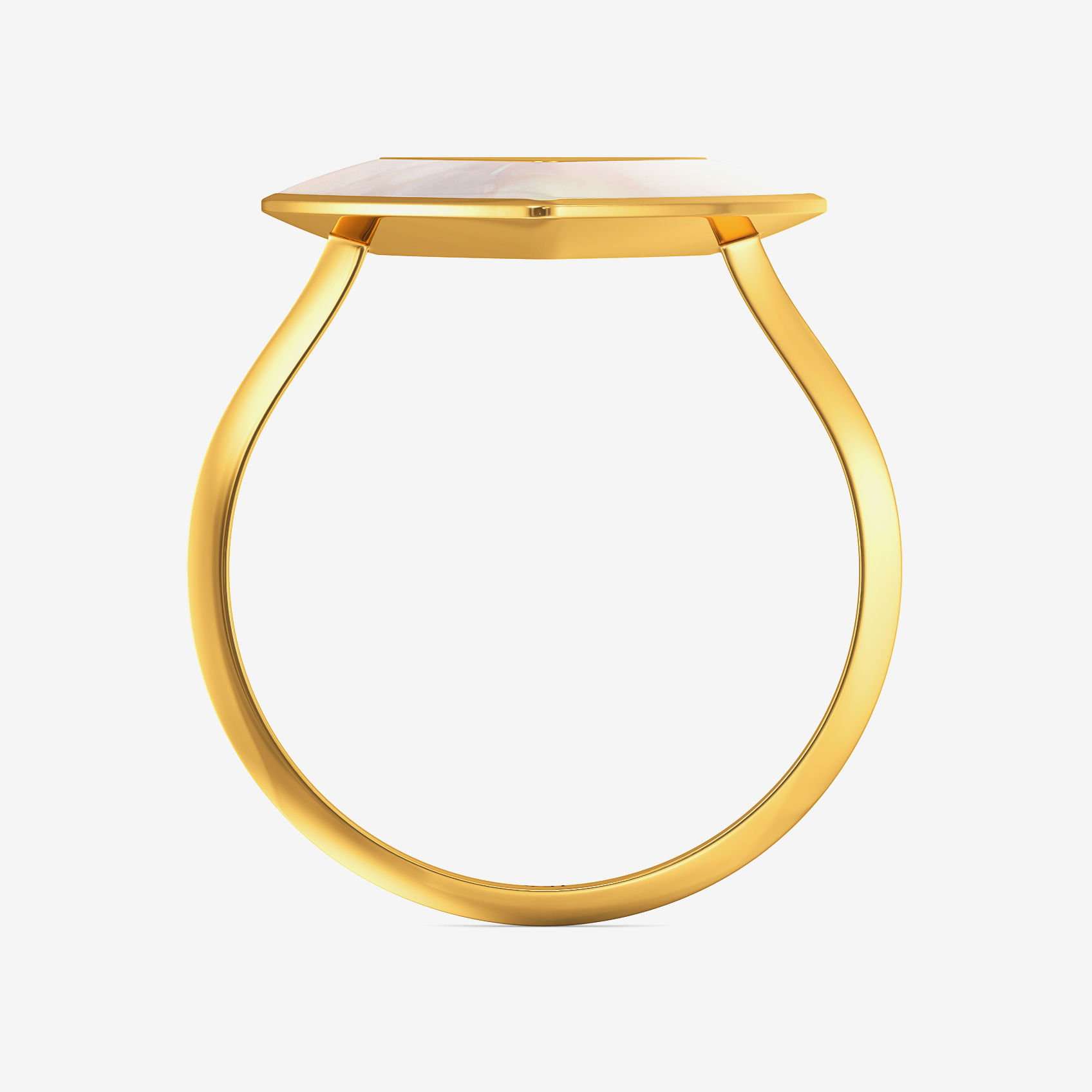 Glowing TriEdge newgen Gold Ring image
