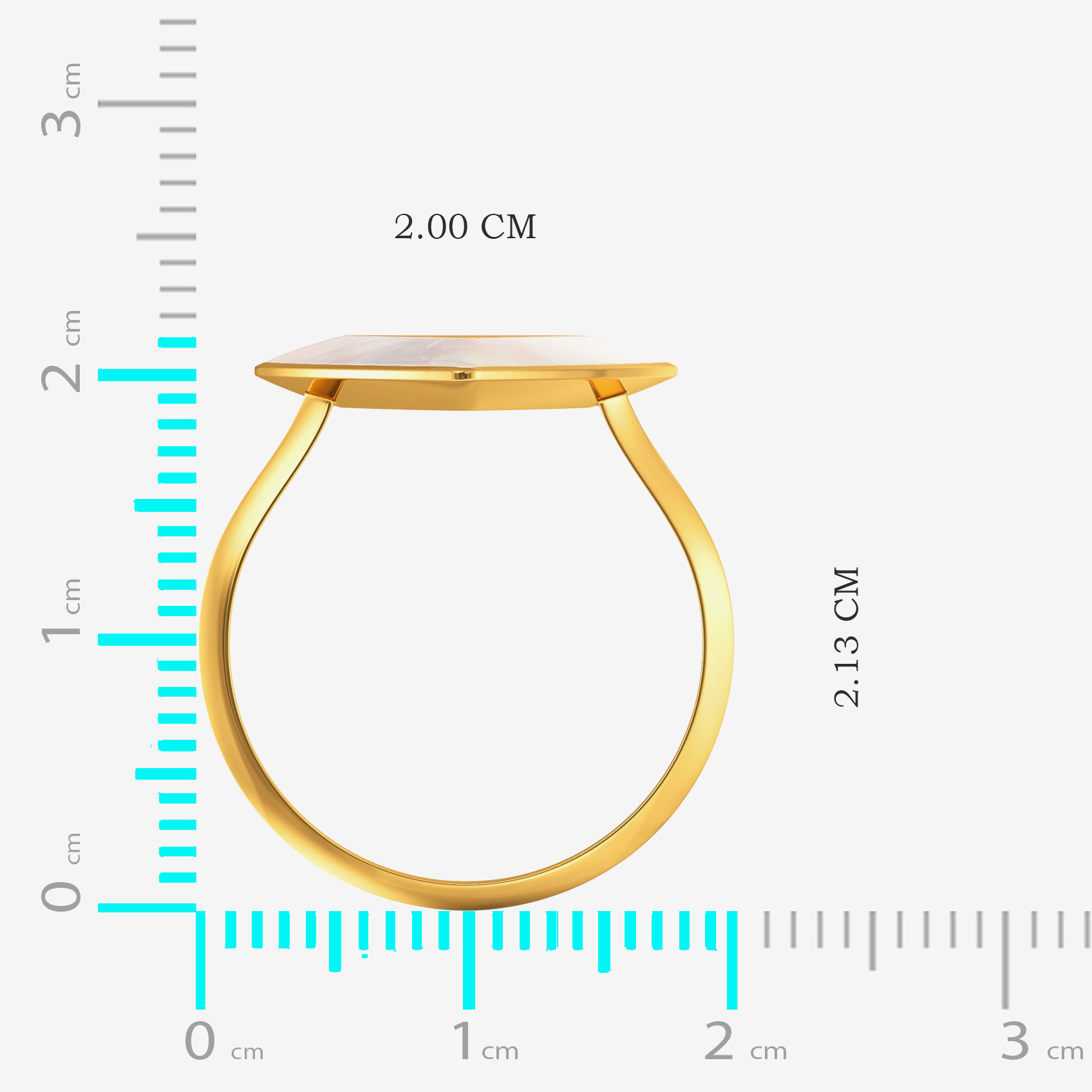 Glowing TriEdge newgen Gold Ring image