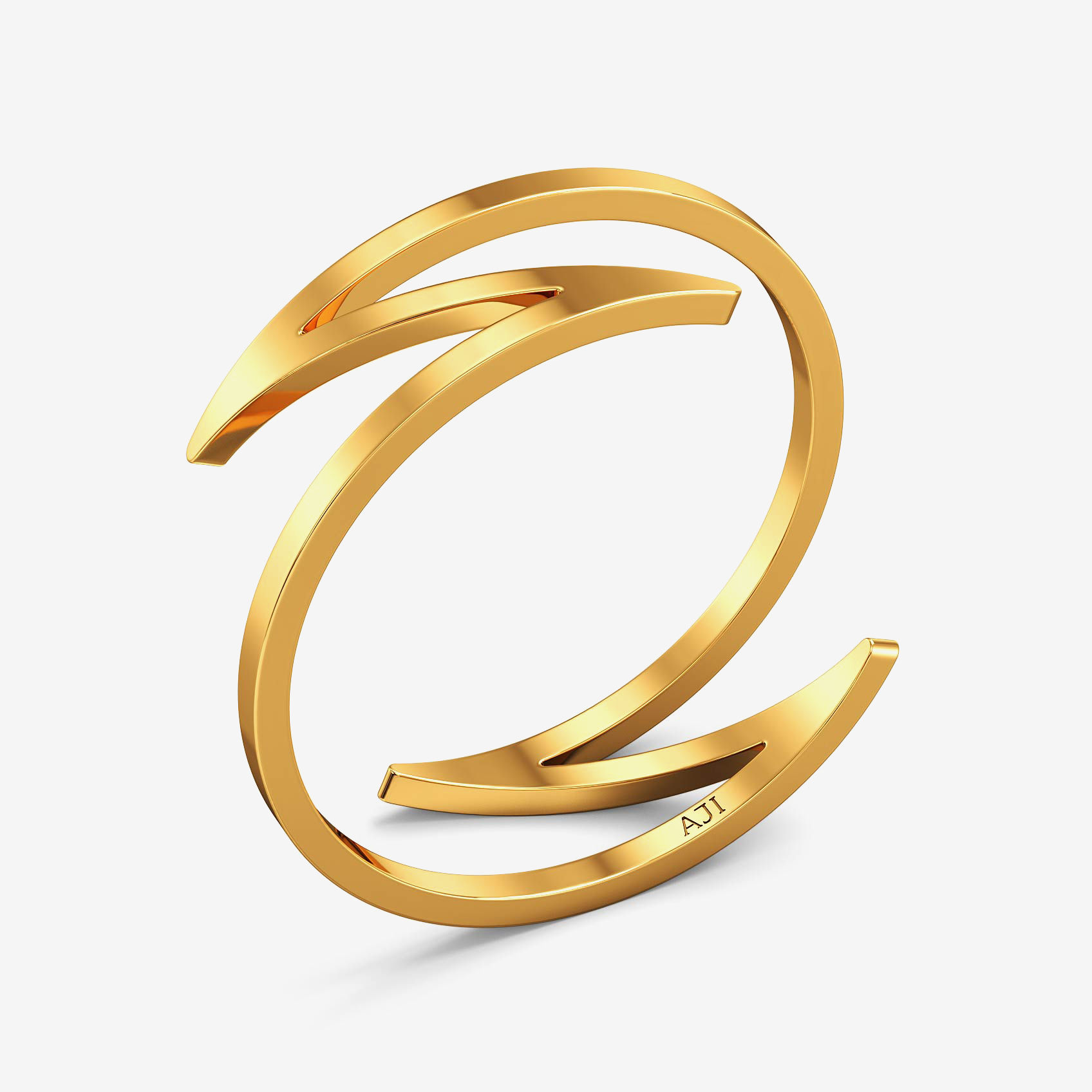 Cool Gold Boldedged Ring