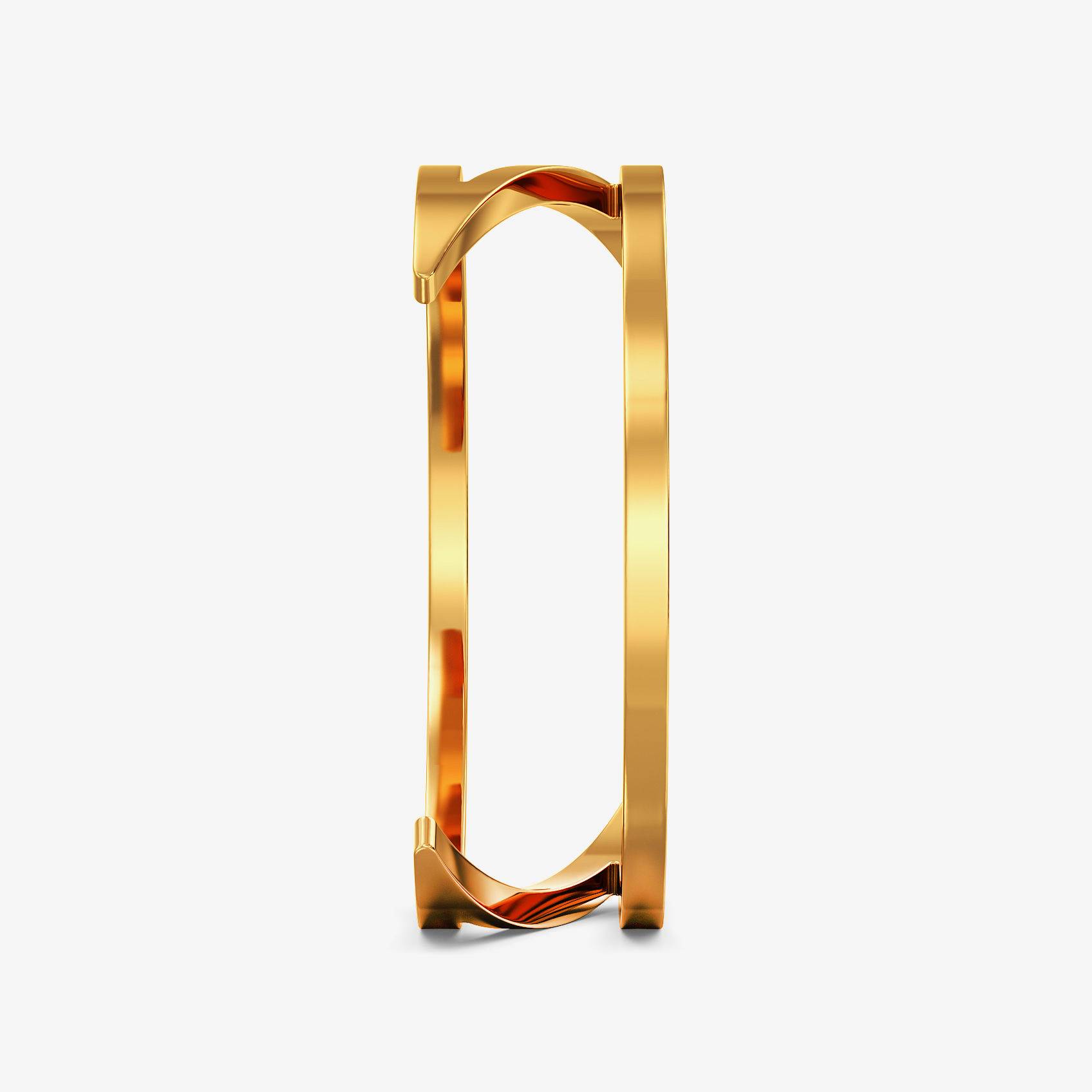 Cool Gold Boldedged Ring alternate view 3