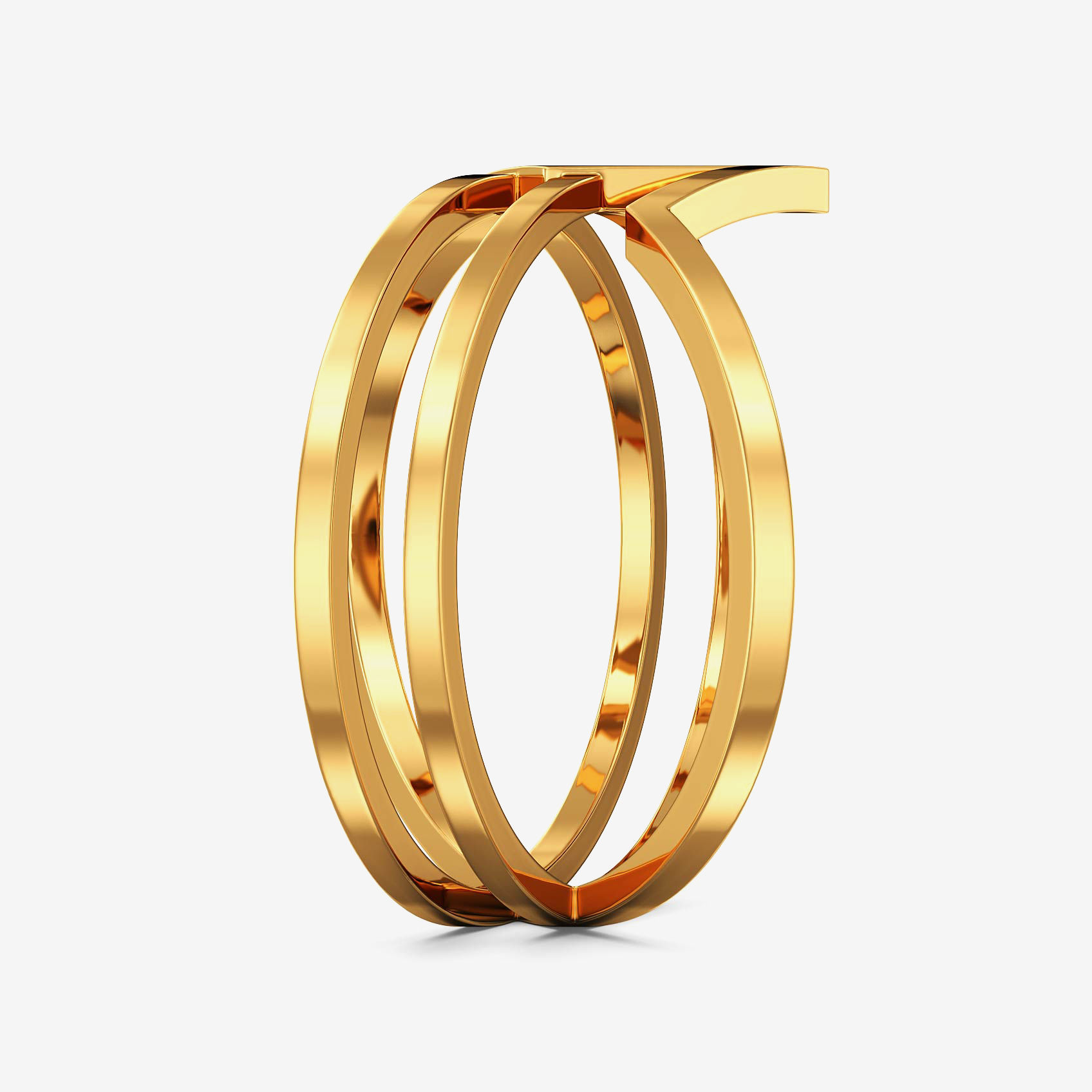 Curlicued teenage Fashion Gold Ring alternate view 3