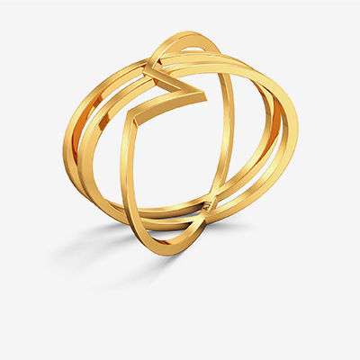 Curlicued teenage Fashion Gold Ring alternate view 1