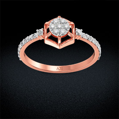 Six-Sided Spark Diamond Ring alternate view 2