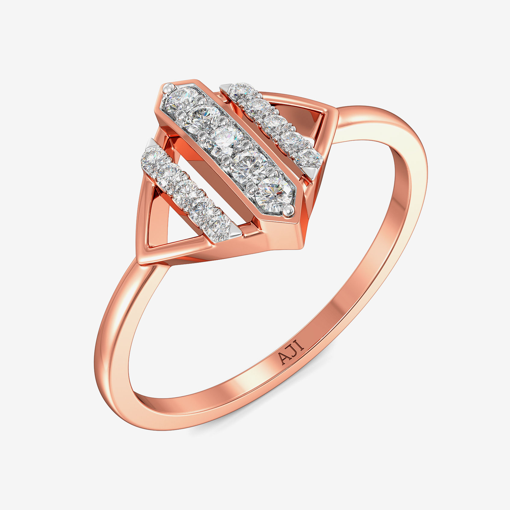 Timeless Geo Diamond Ring