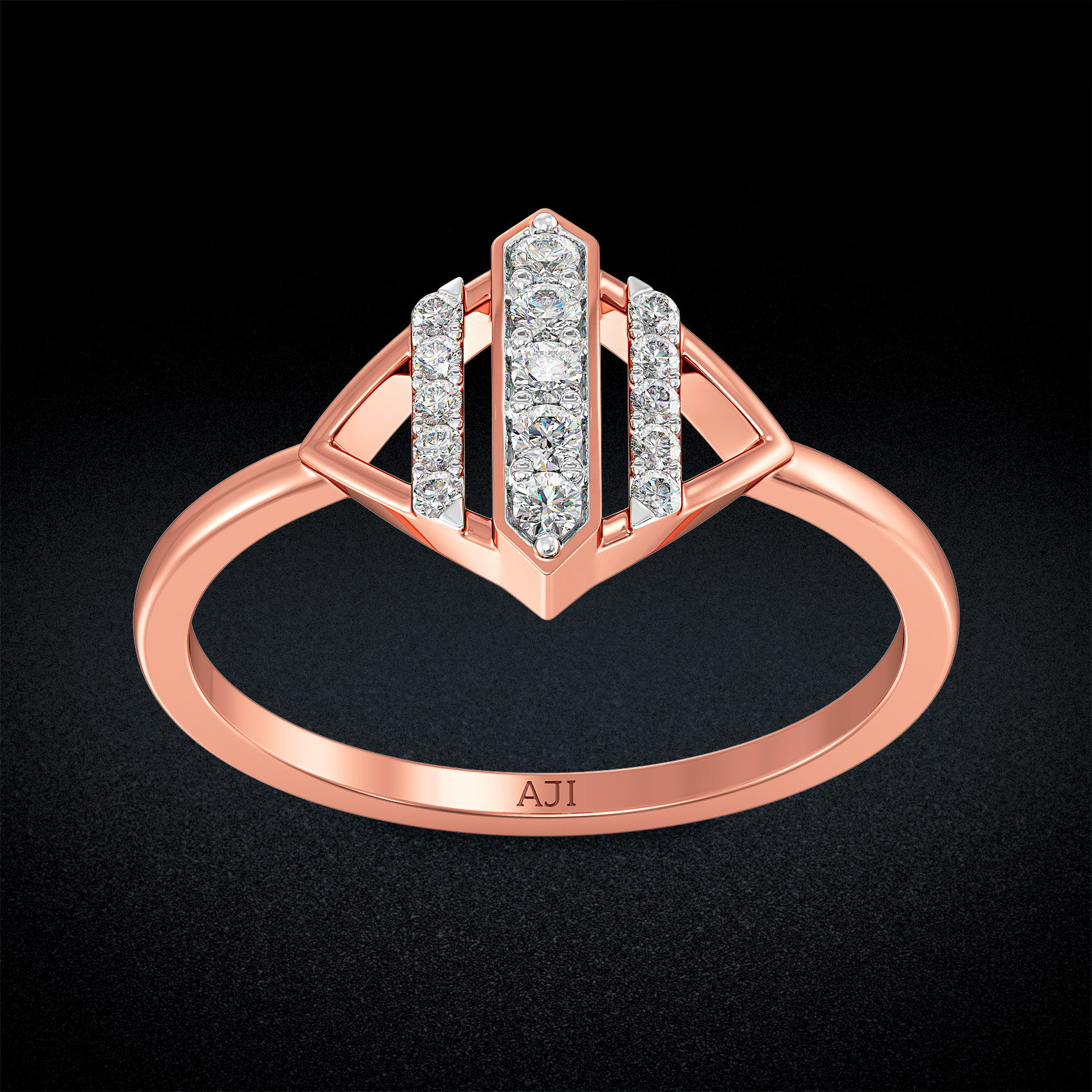 Timeless Geo Diamond Ring image