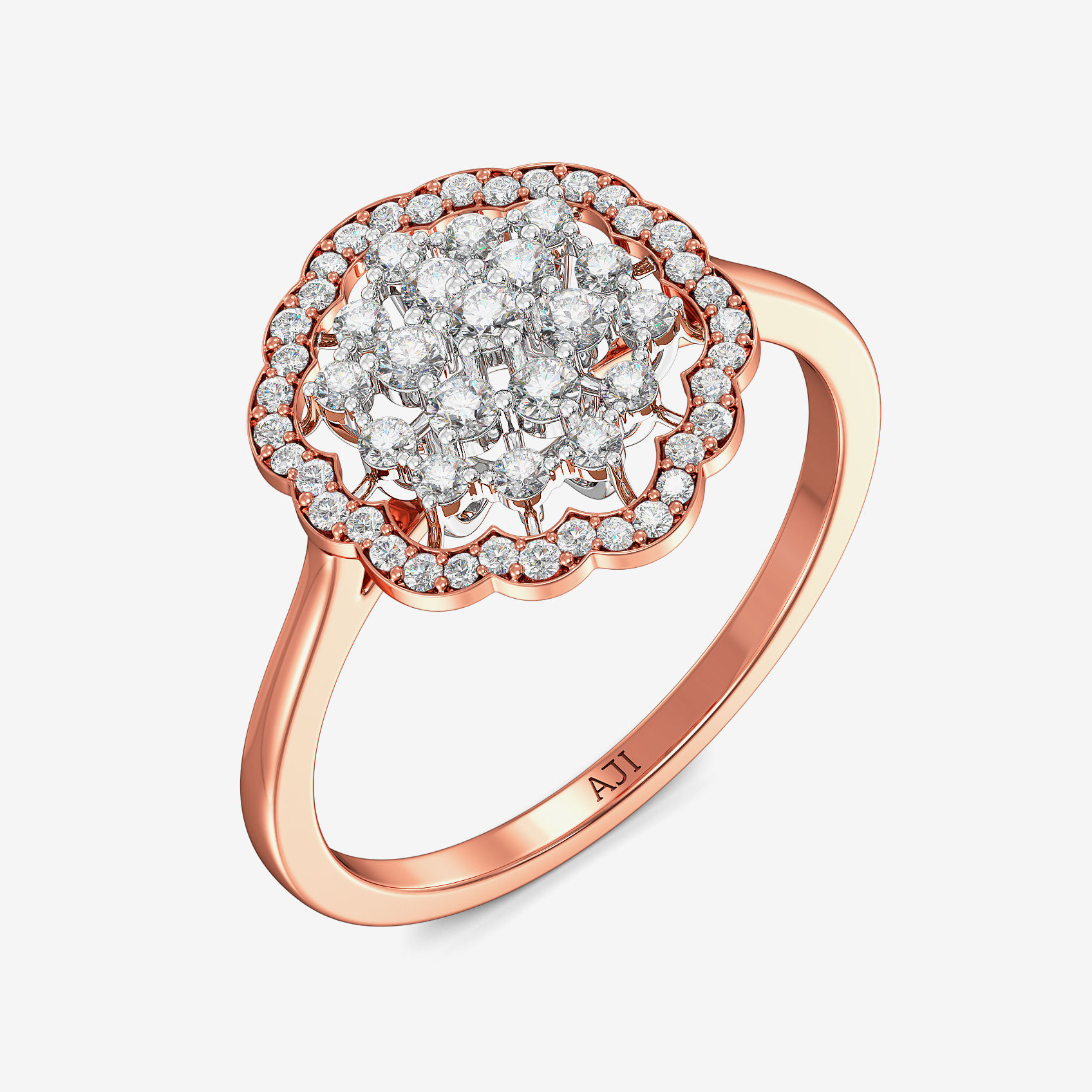Geometric Radiance Diamond Ring