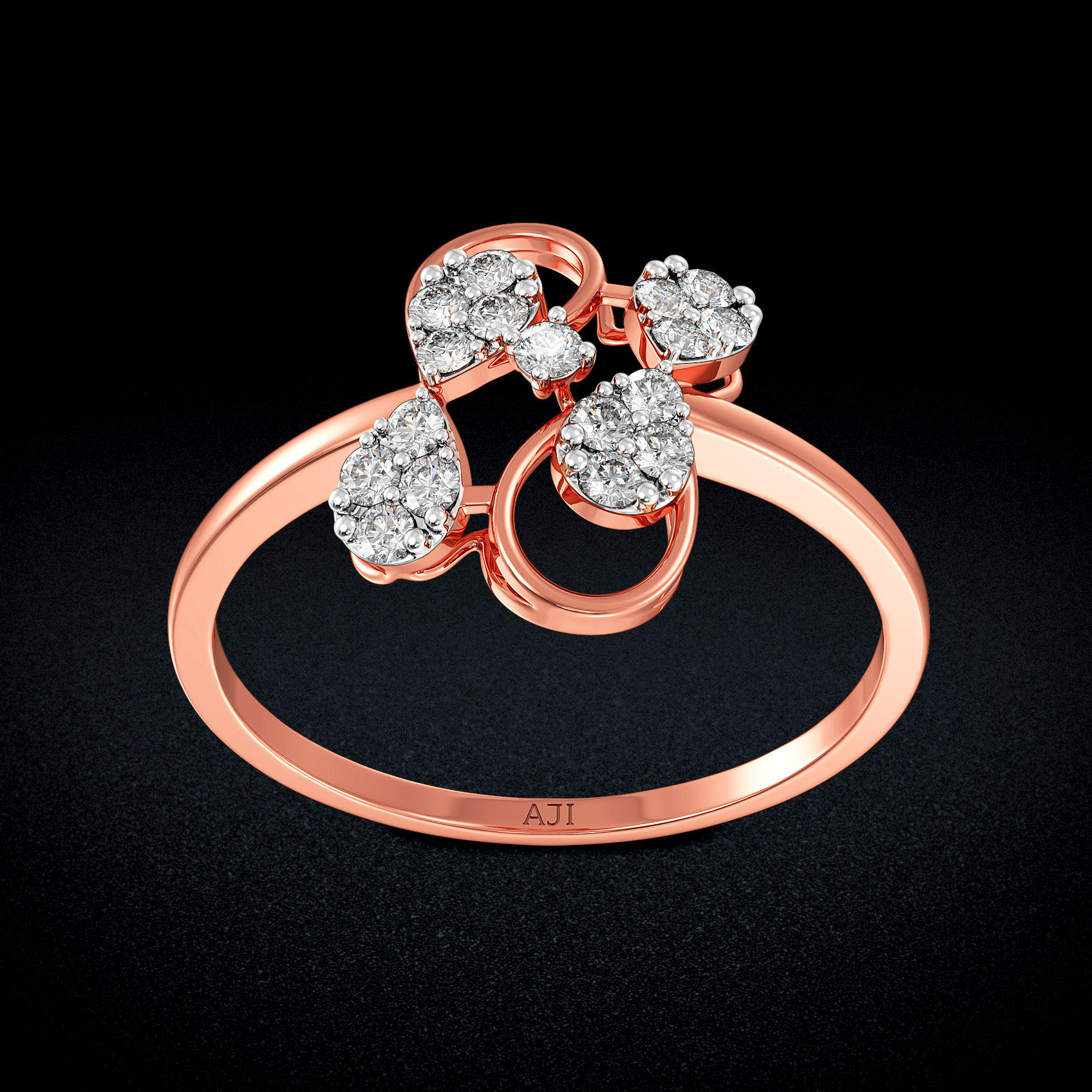 Radiant Dew Diamond Ring image