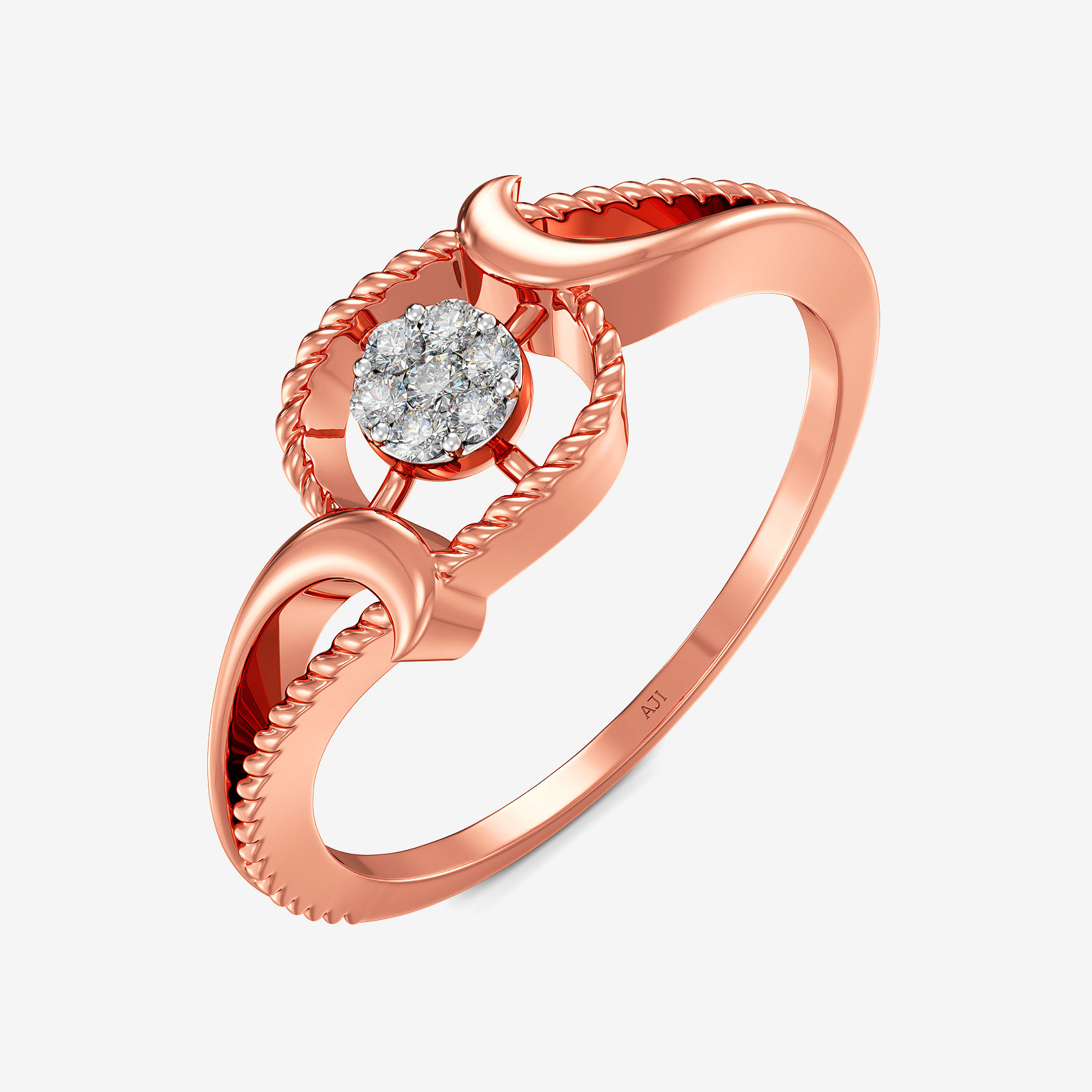 Regal Curve Diamond Ring
