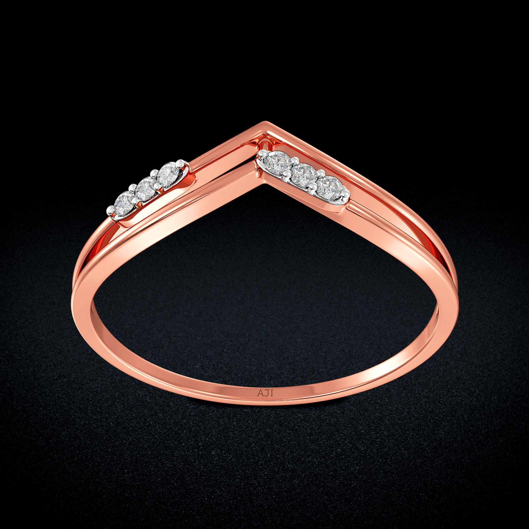 Angle Grace Diamond Ring image