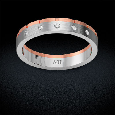 Elegant Plain Platinum Band For Women alternate view 2