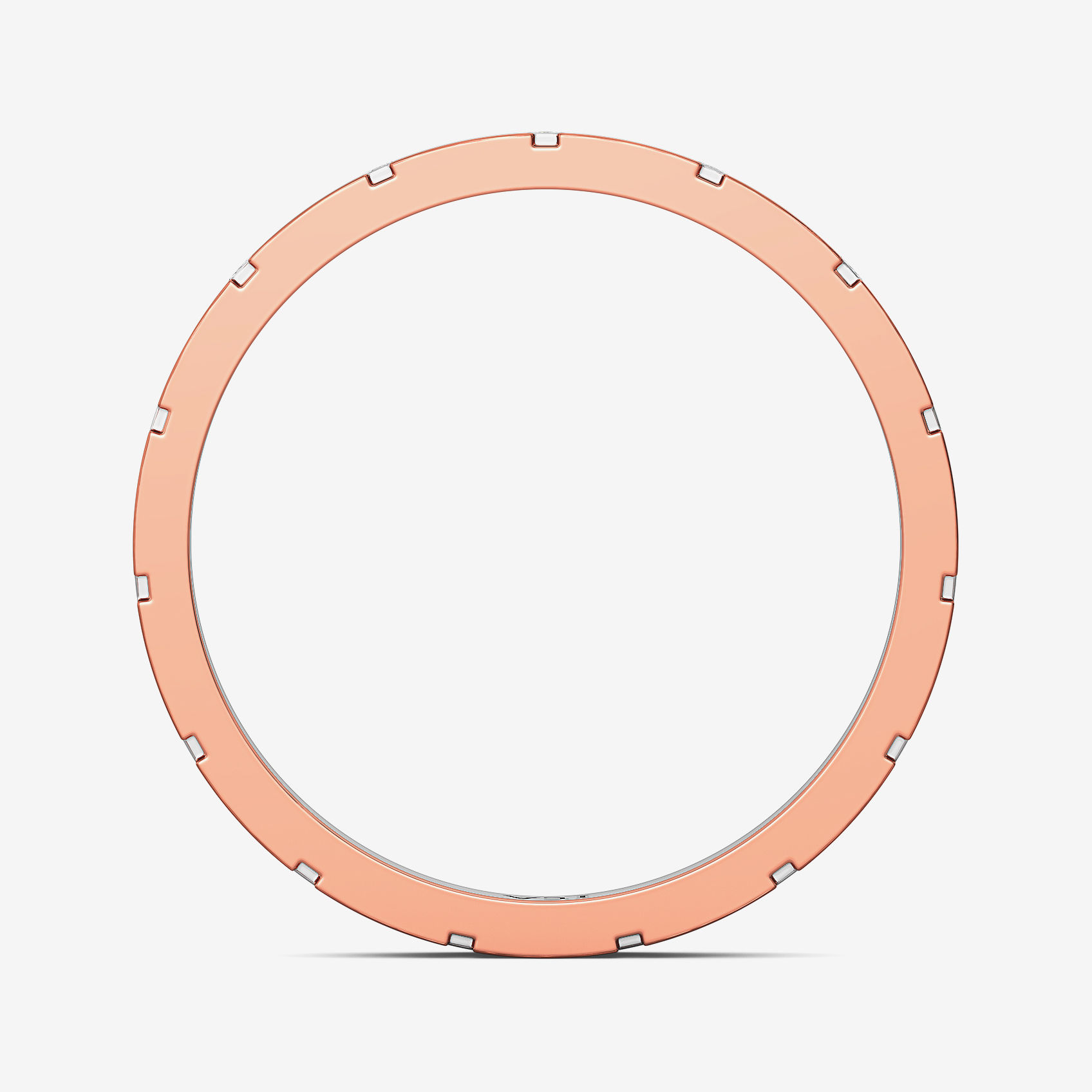 Elegant Plain Platinum Band For Women image