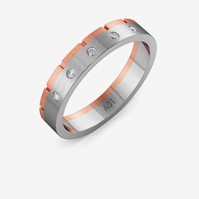 Elegant Plain Platinum Band For Women alternate view 1