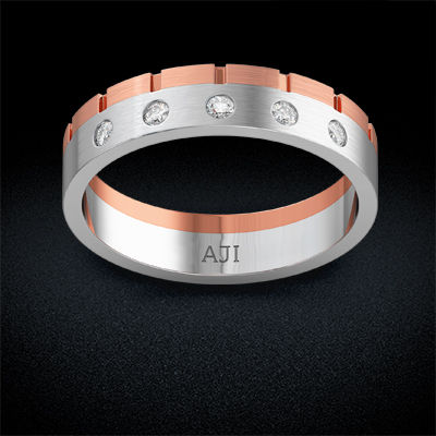 Elegant Plain Platinum Band For Men alternate view 2