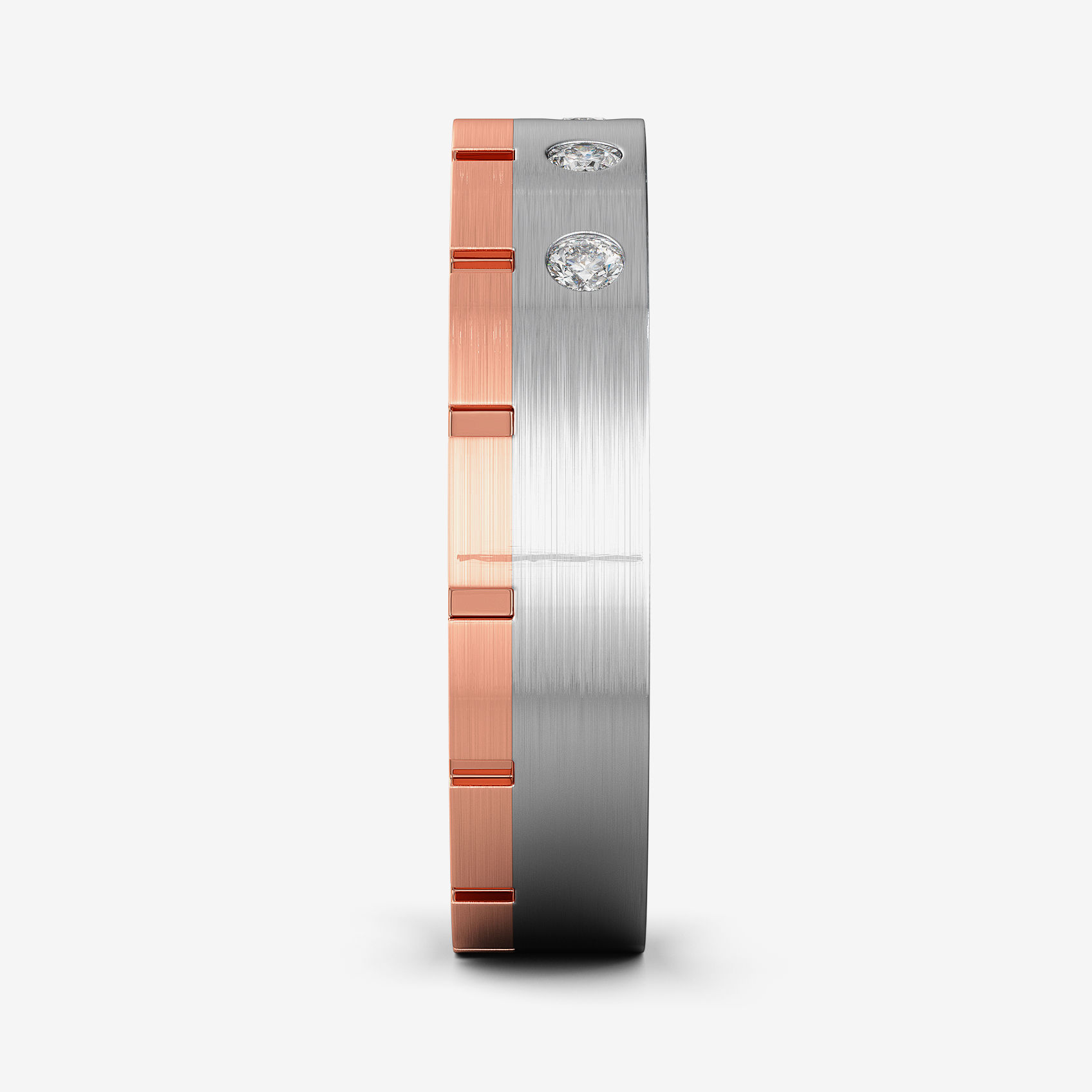 Elegant Plain Platinum Band For Men alternate view 3