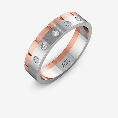 Elegant Plain Platinum Band For Men alternate view 1