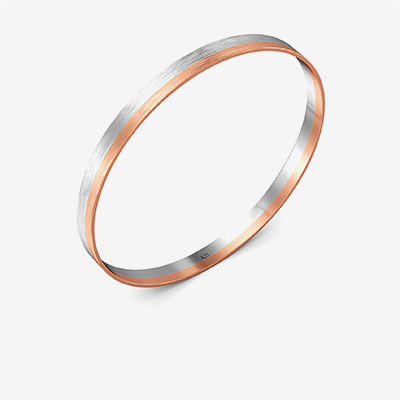 Sophisticated Platinum Men Bangle