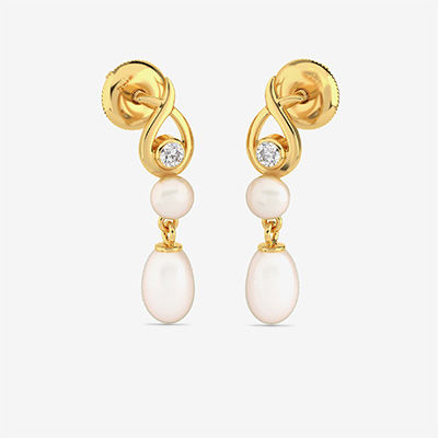 Buy Elegant Teardrop Gold Drop Earrings (MZ11047753) Online from