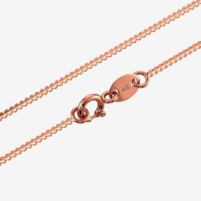 thumbnail image 2 of Handmade 18K Rose Gold Filled Belcher Rolo Link Chain Necklace - 45cm, Lobster Clasp, For Men 2 of 6