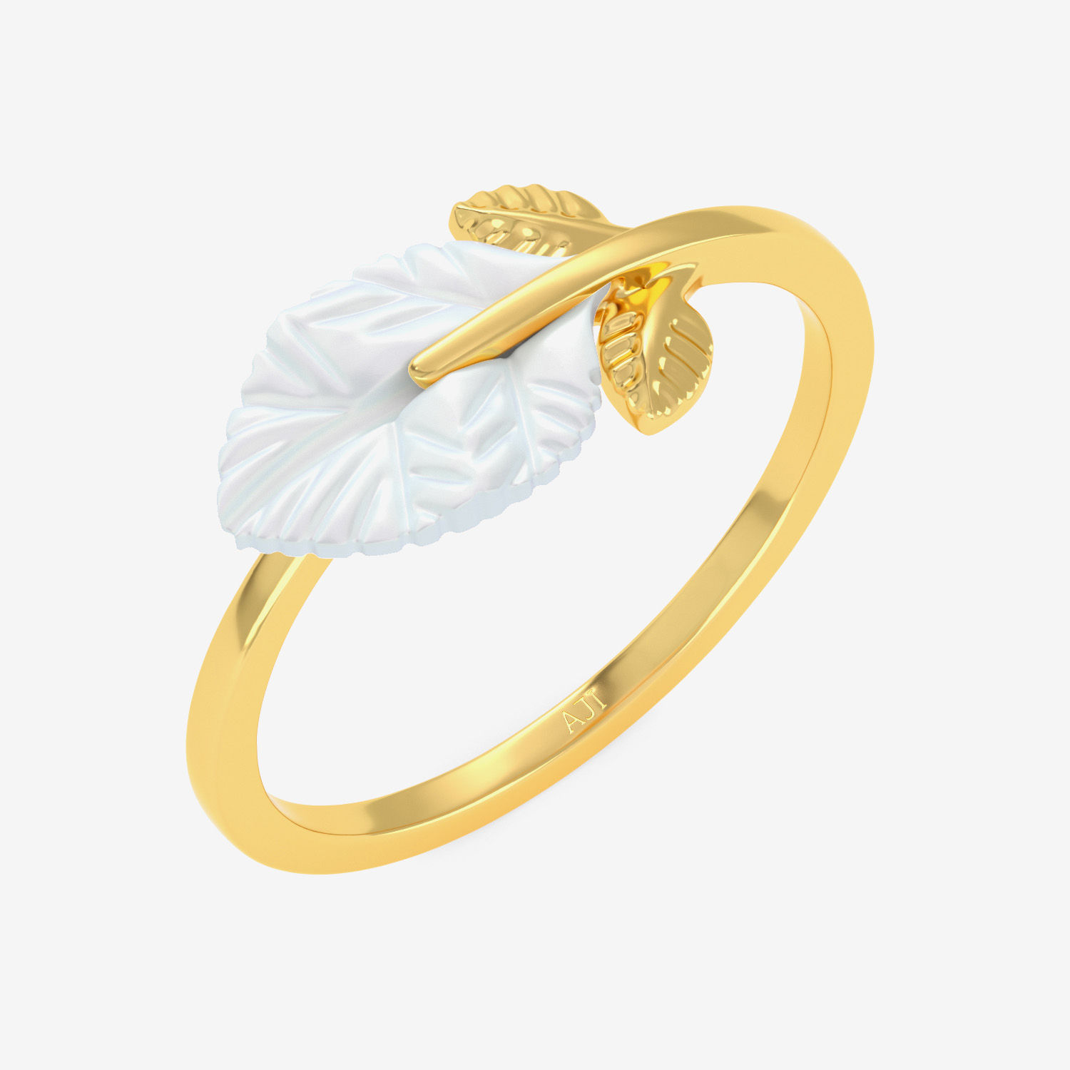 Pure Leaf Petal Gold Ring