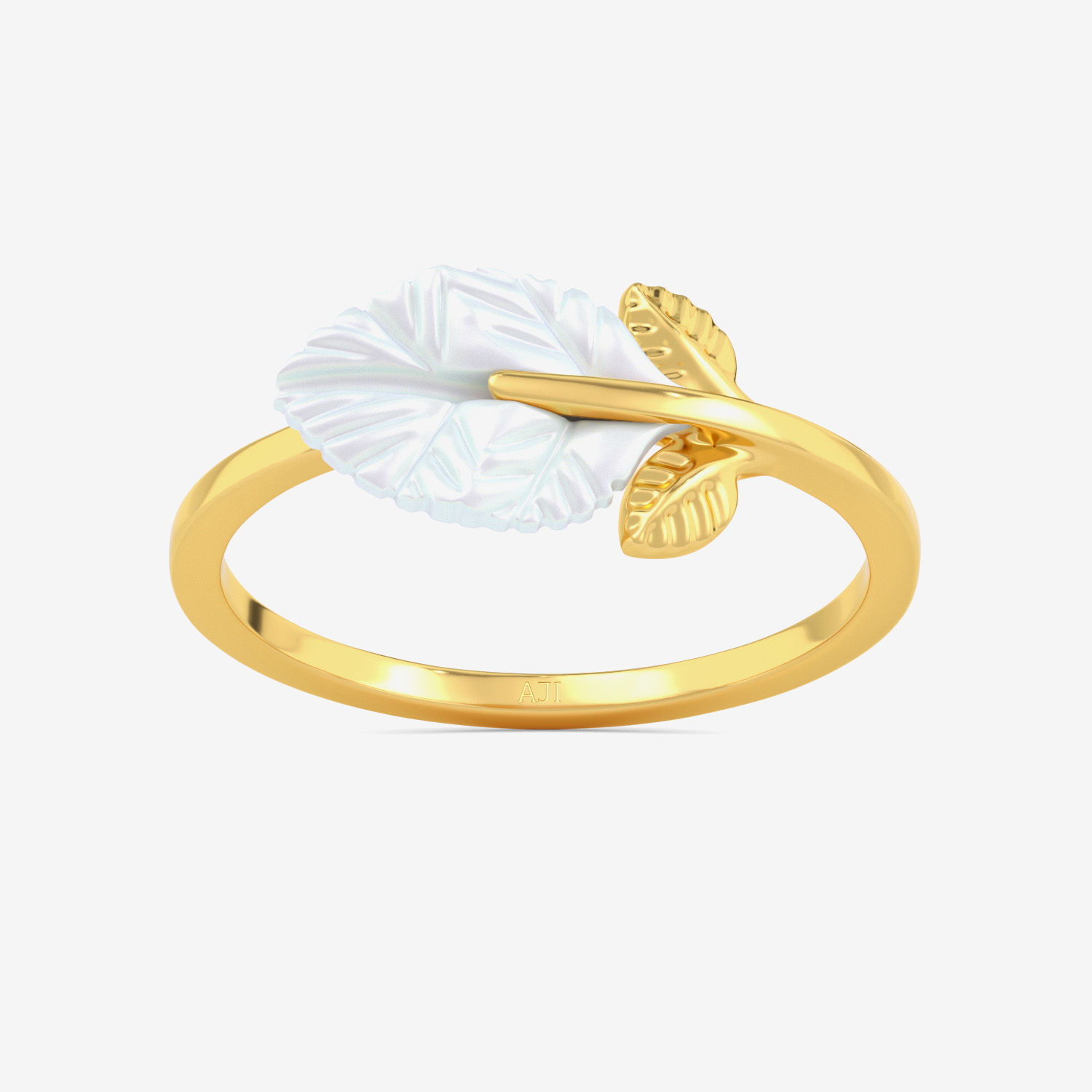 Pure Leaf Petal Gold Ring alternate view 2