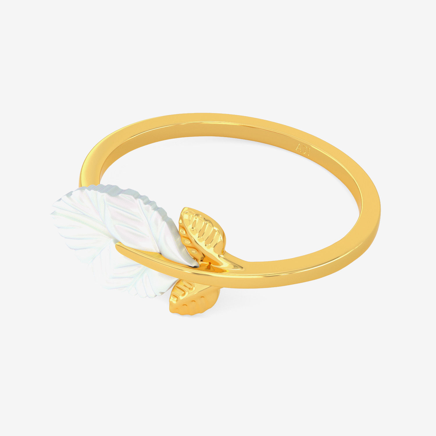Pure Leaf Petal Gold Ring alternate view 3