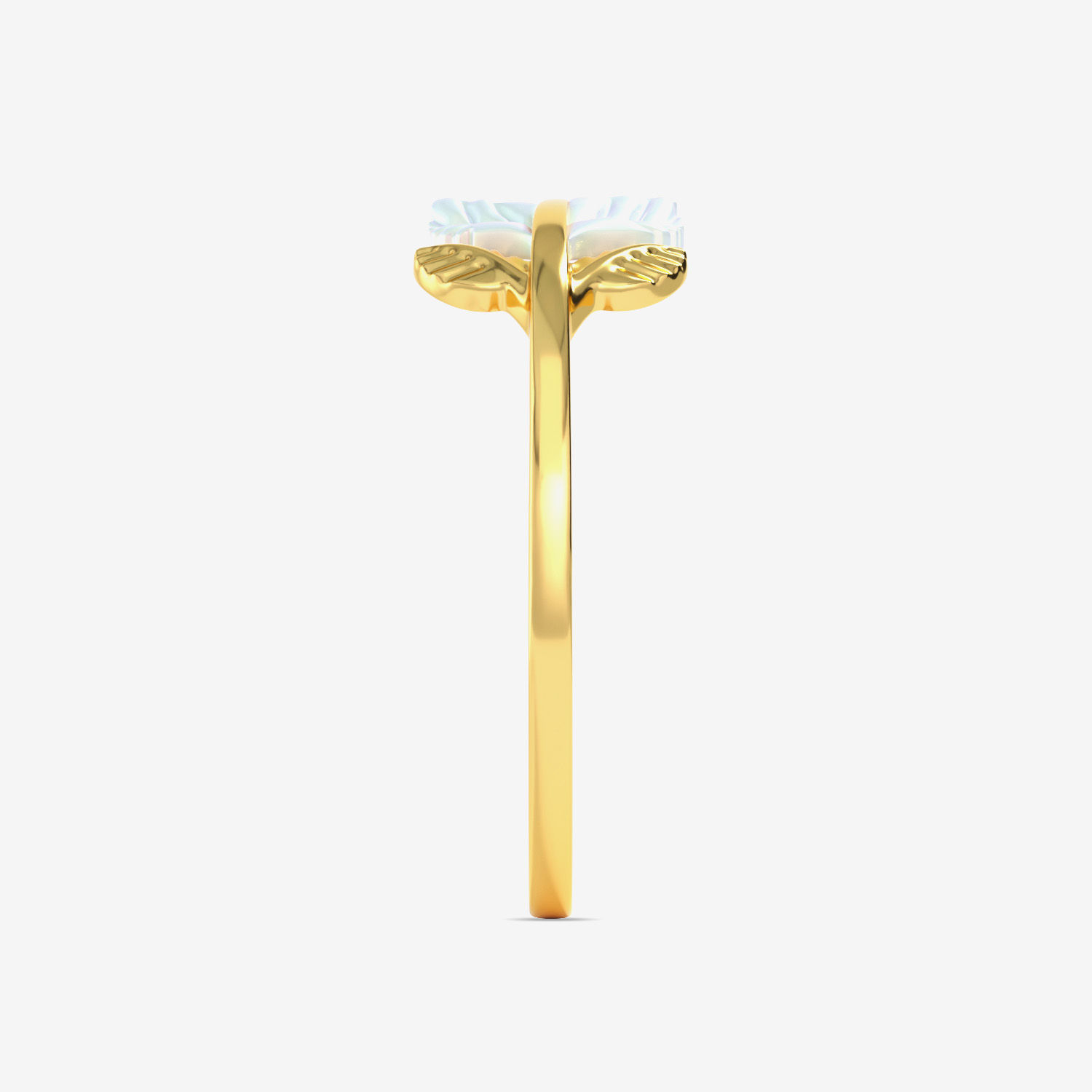 Pure Leaf Petal Gold Ring image