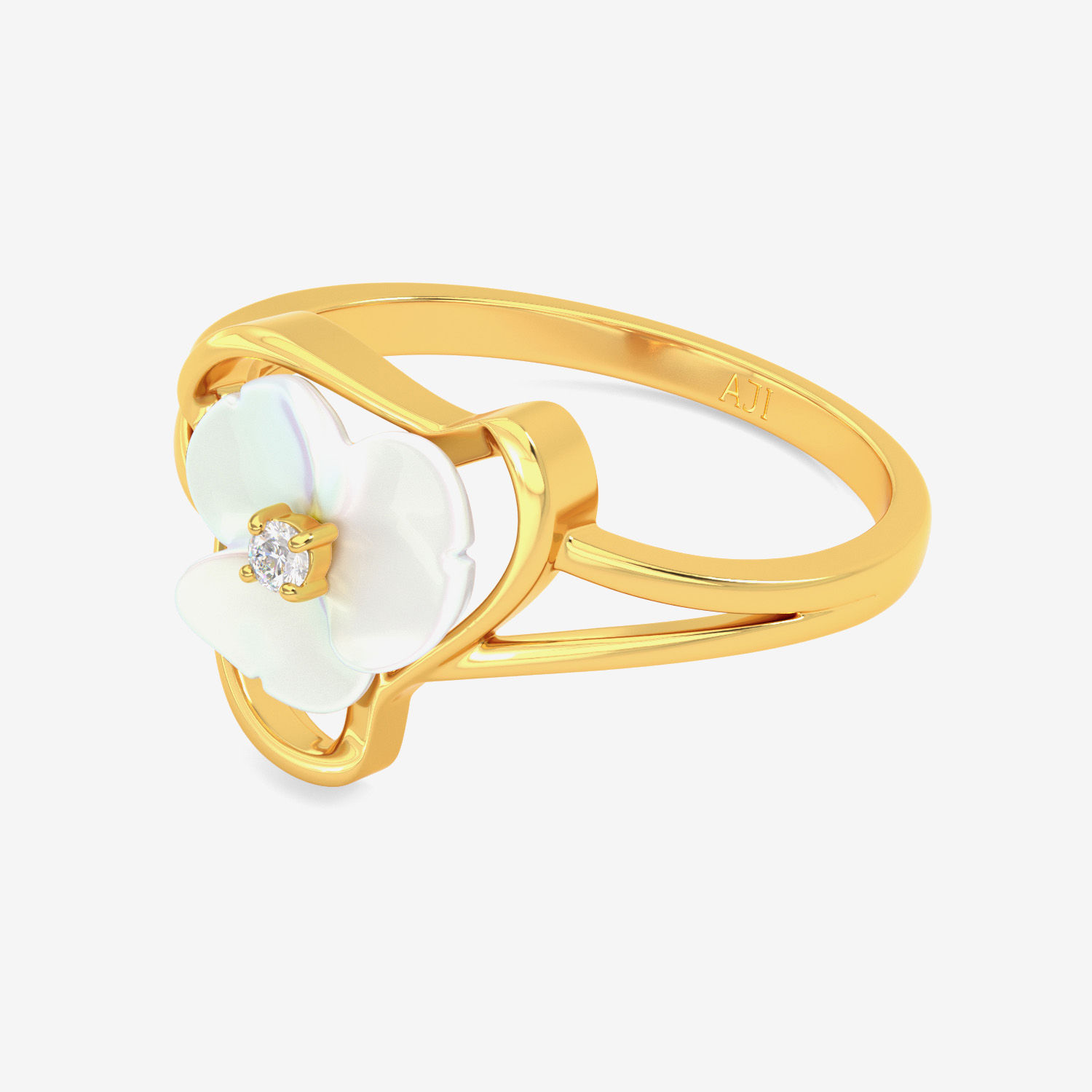 Calming Baldellia Gold Ring alternate view 3
