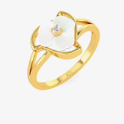 Calming Baldellia Gold Ring alternate view 1