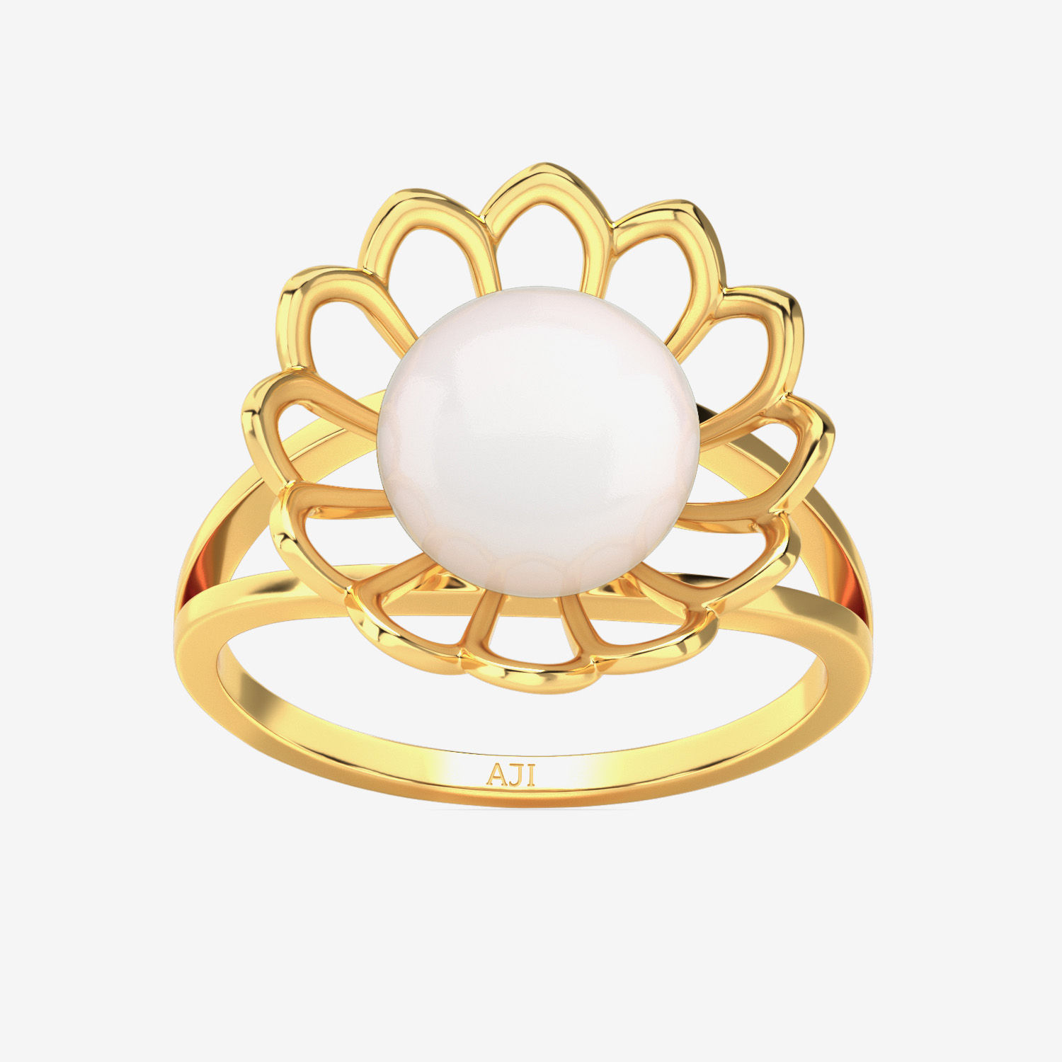 Pearl Sunflower Gold Ring alternate view 2