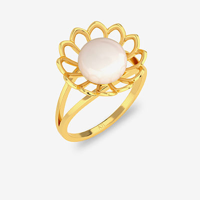 Pearl Sunflower Gold Ring alternate view 1