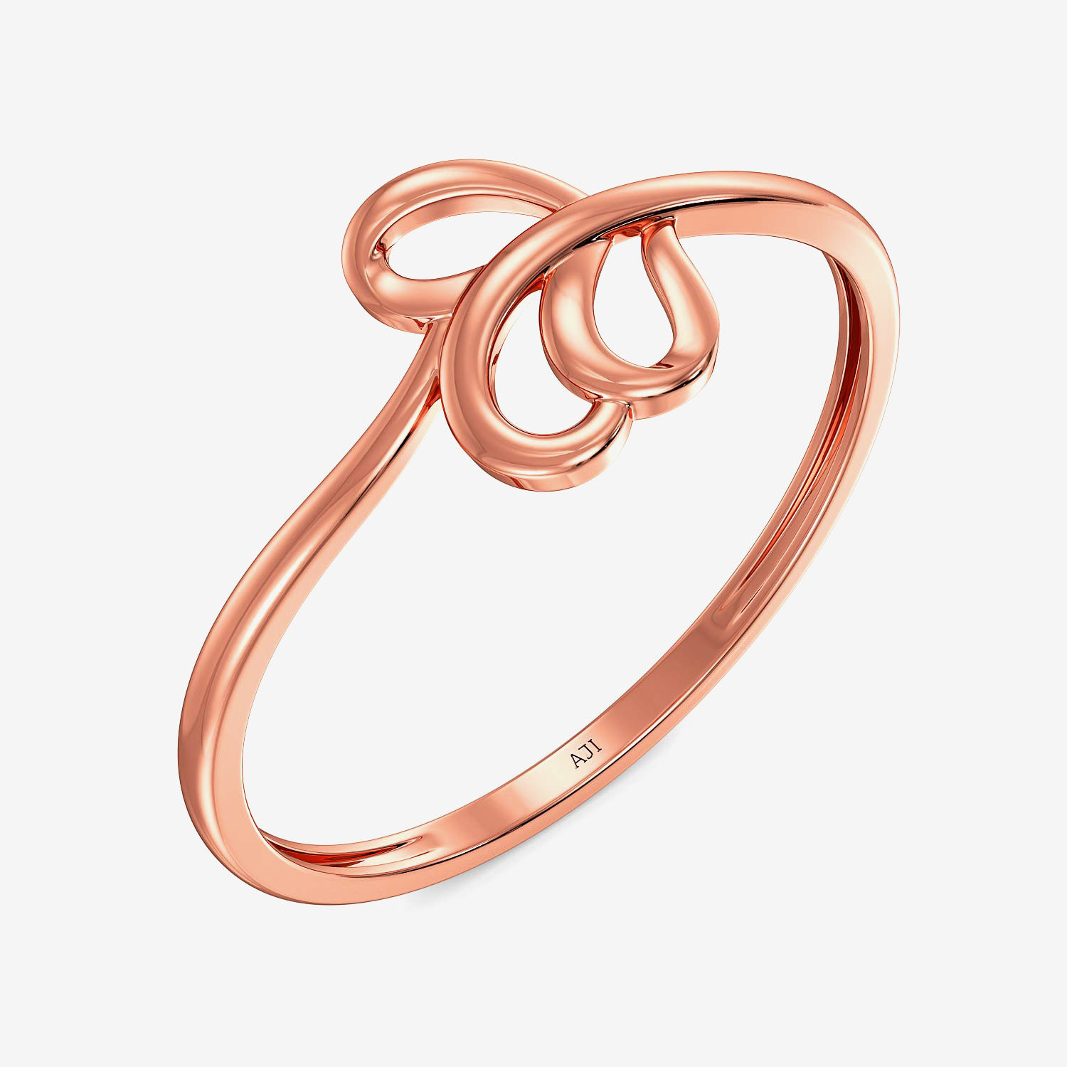 Splashing Teardrop Gold Ring