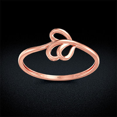 Splashing Teardrop Gold Ring alternate view 2