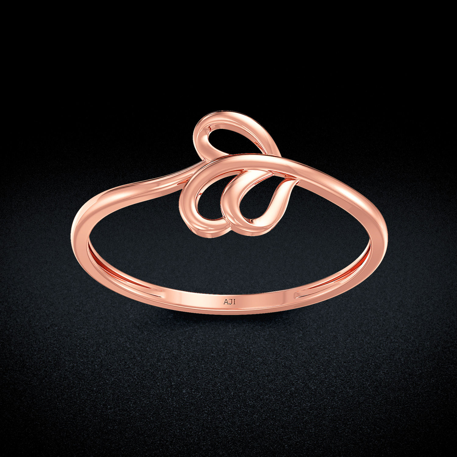 Splashing Teardrop Gold Ring image