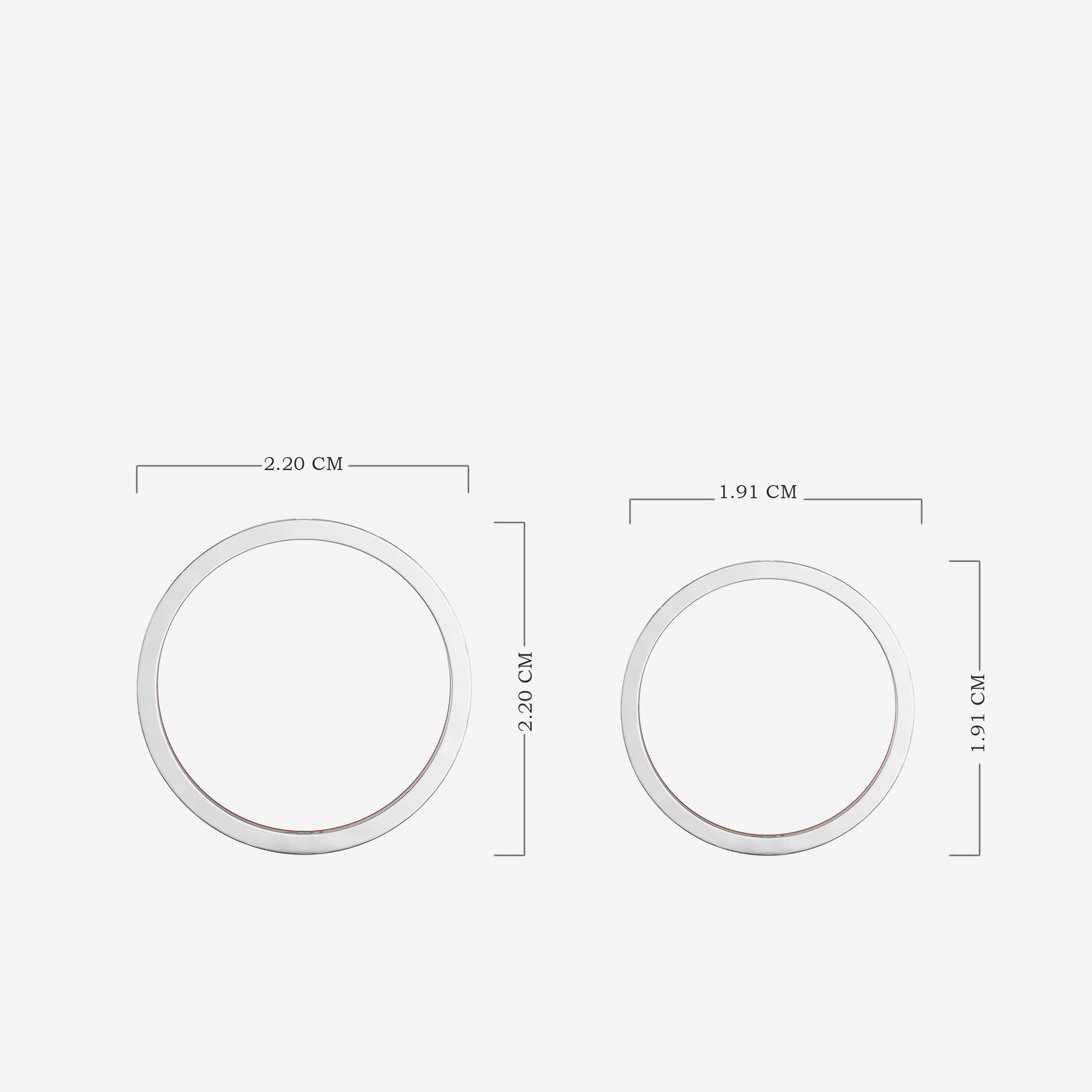 Elegant Plain Platinum Ring Combo image