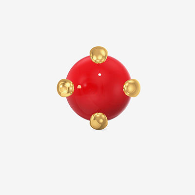 Buy Gemstone Bright Red Nose-pin (TABO001147SCR) Online from