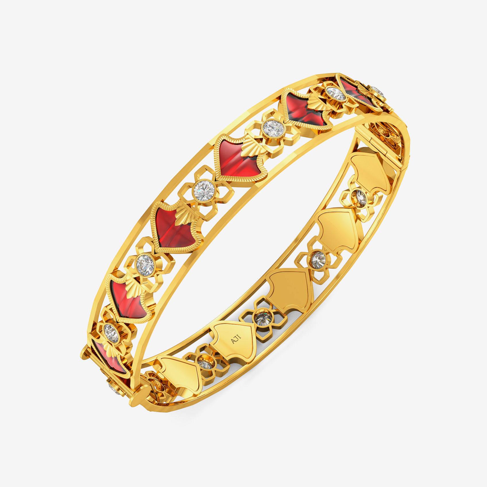 Jos Alukkas Palakka Bangle Weight Reversible Traditional Palakka