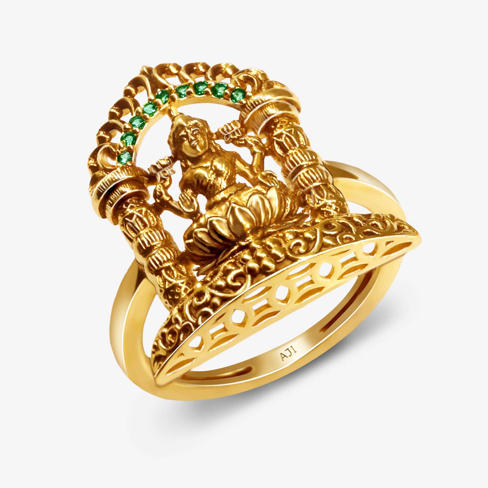 Gilded Goddess Gold Ring