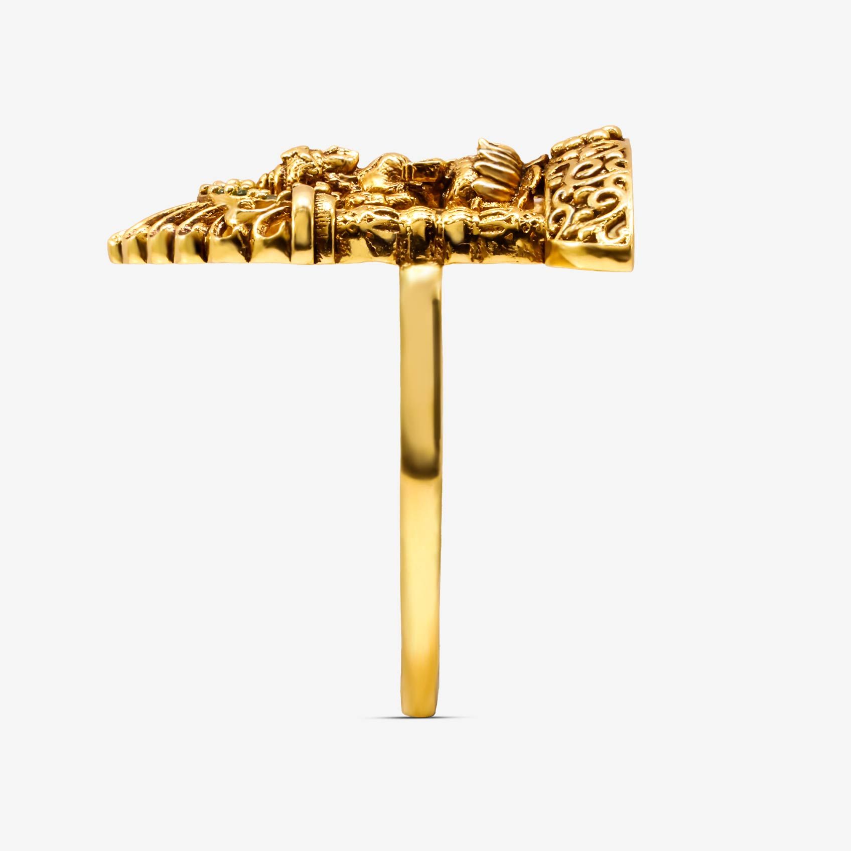Gilded Goddess Gold Ring alternate view 1