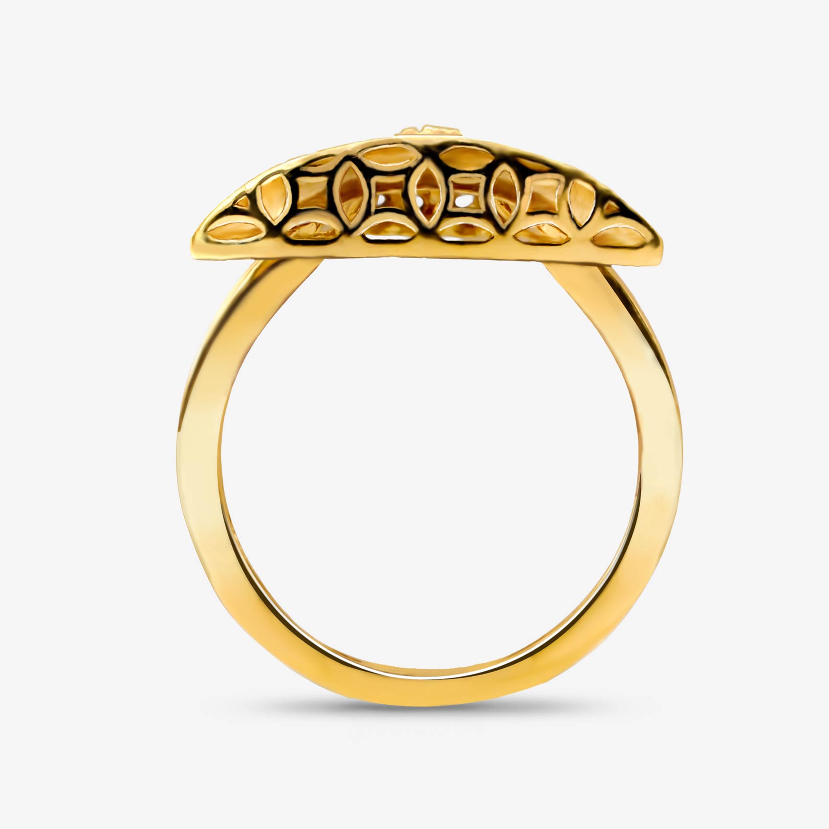 Gilded Goddess Gold Ring alternate view 2