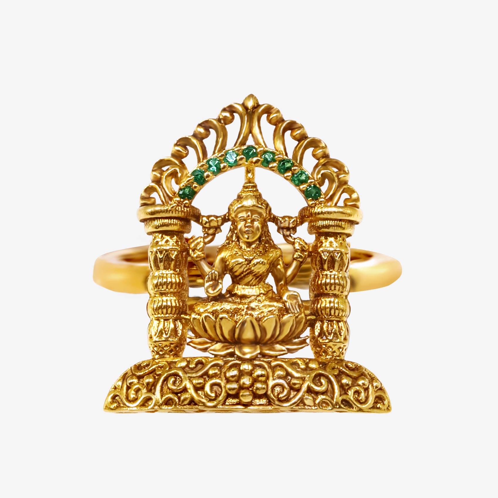 Gilded Goddess Gold Ring image