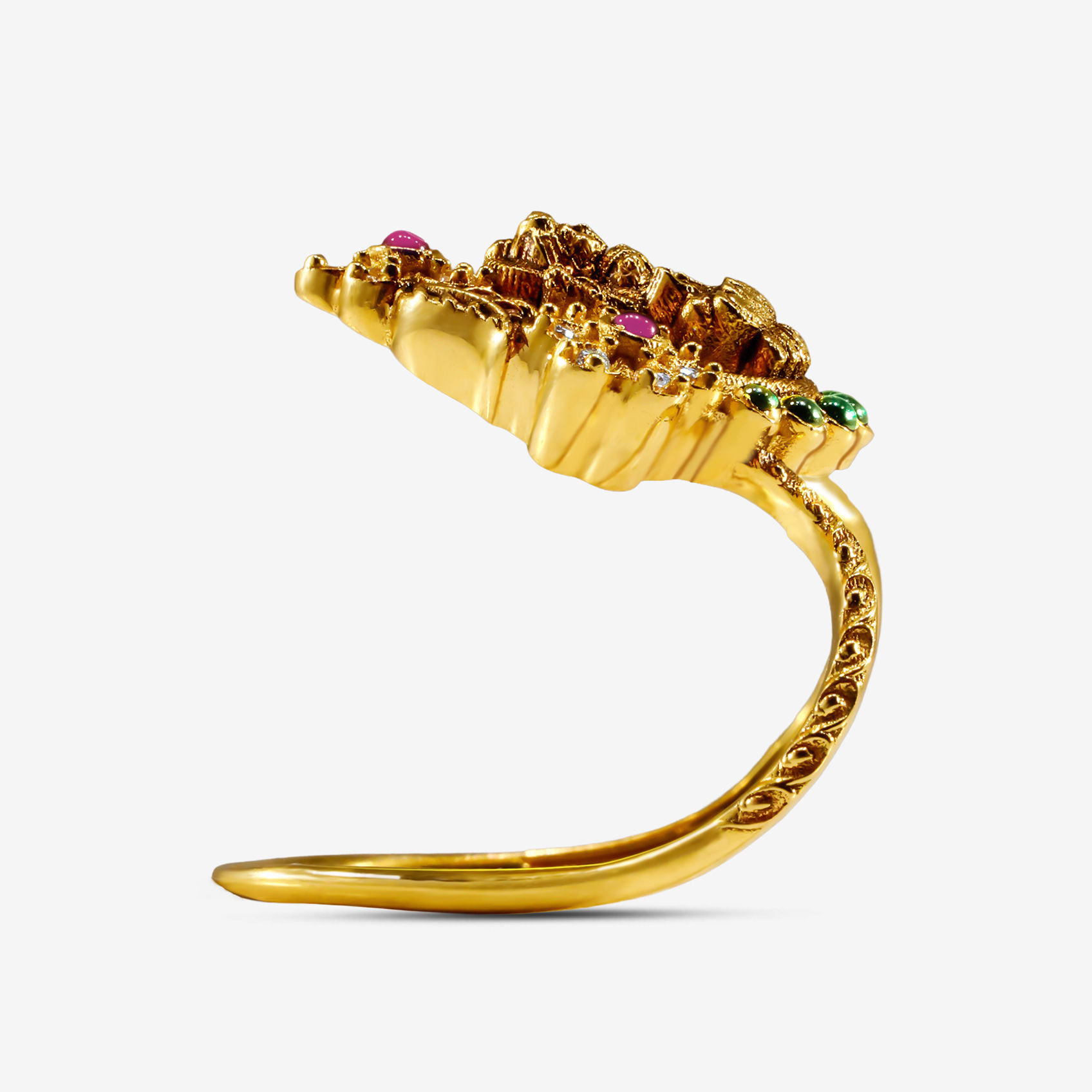 Lakshmi Blossom Gold Vanki Ring alternate view 1