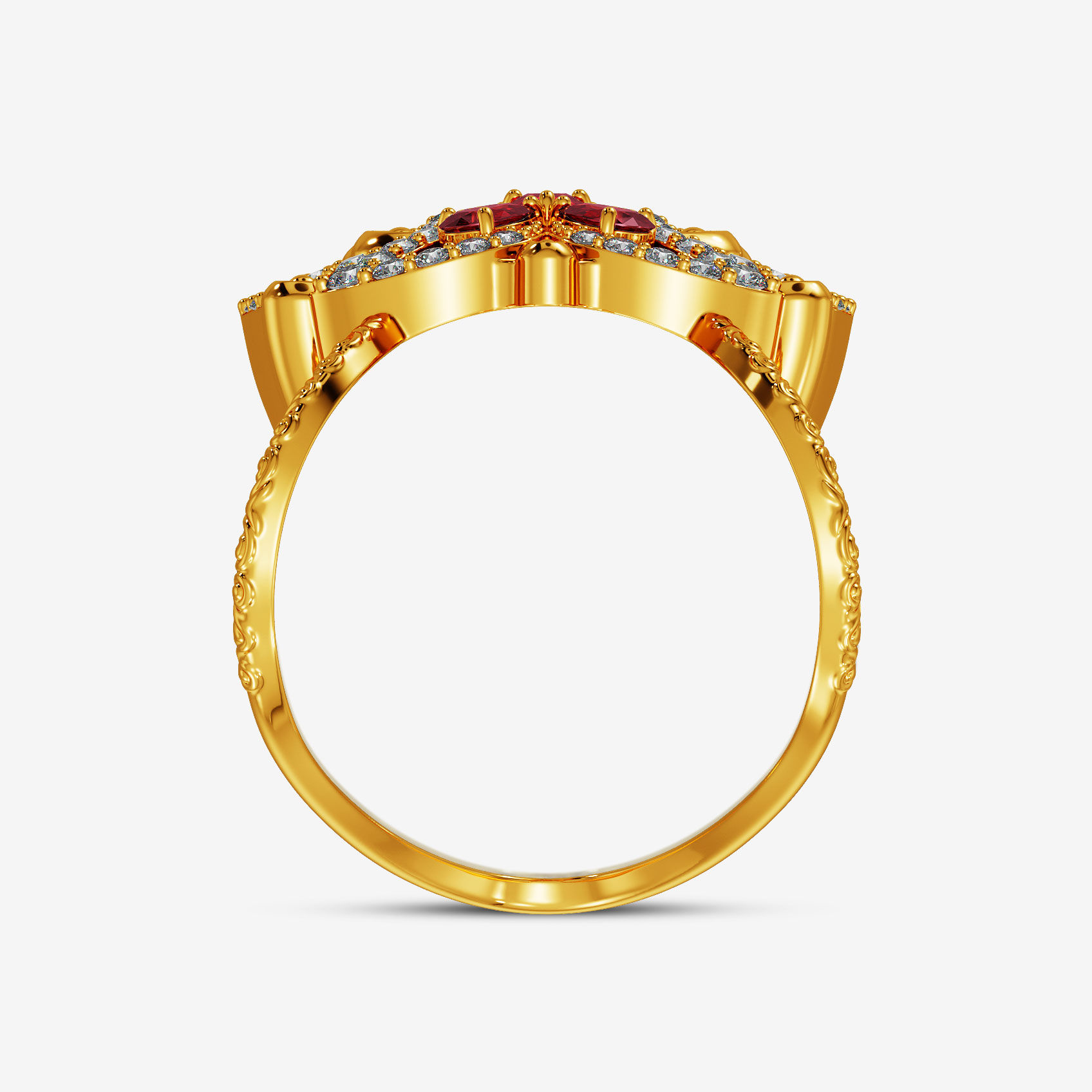 Regal Floral Gold Vanki Ring alternate view 1