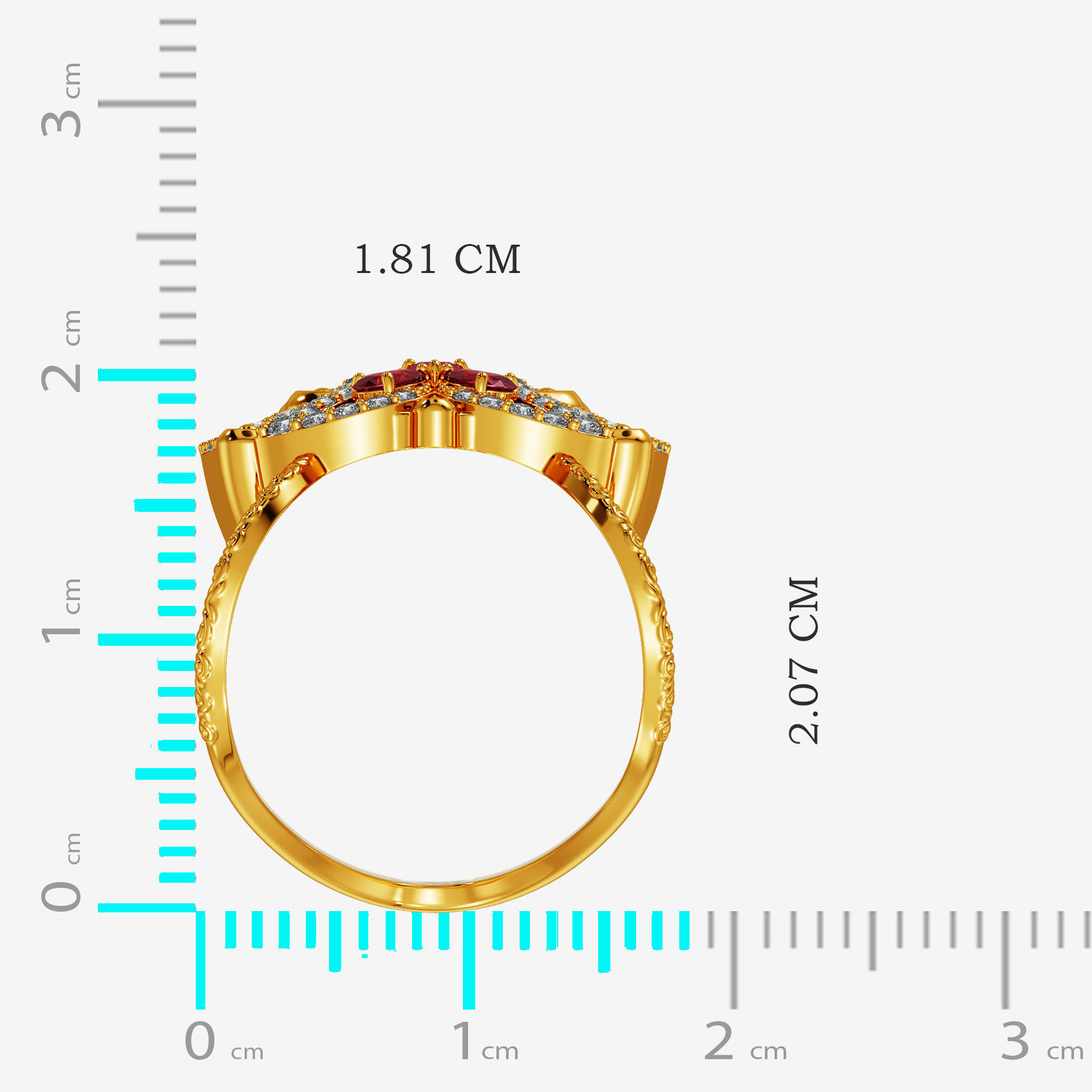 Regal Floral Gold Vanki Ring alternate view 3