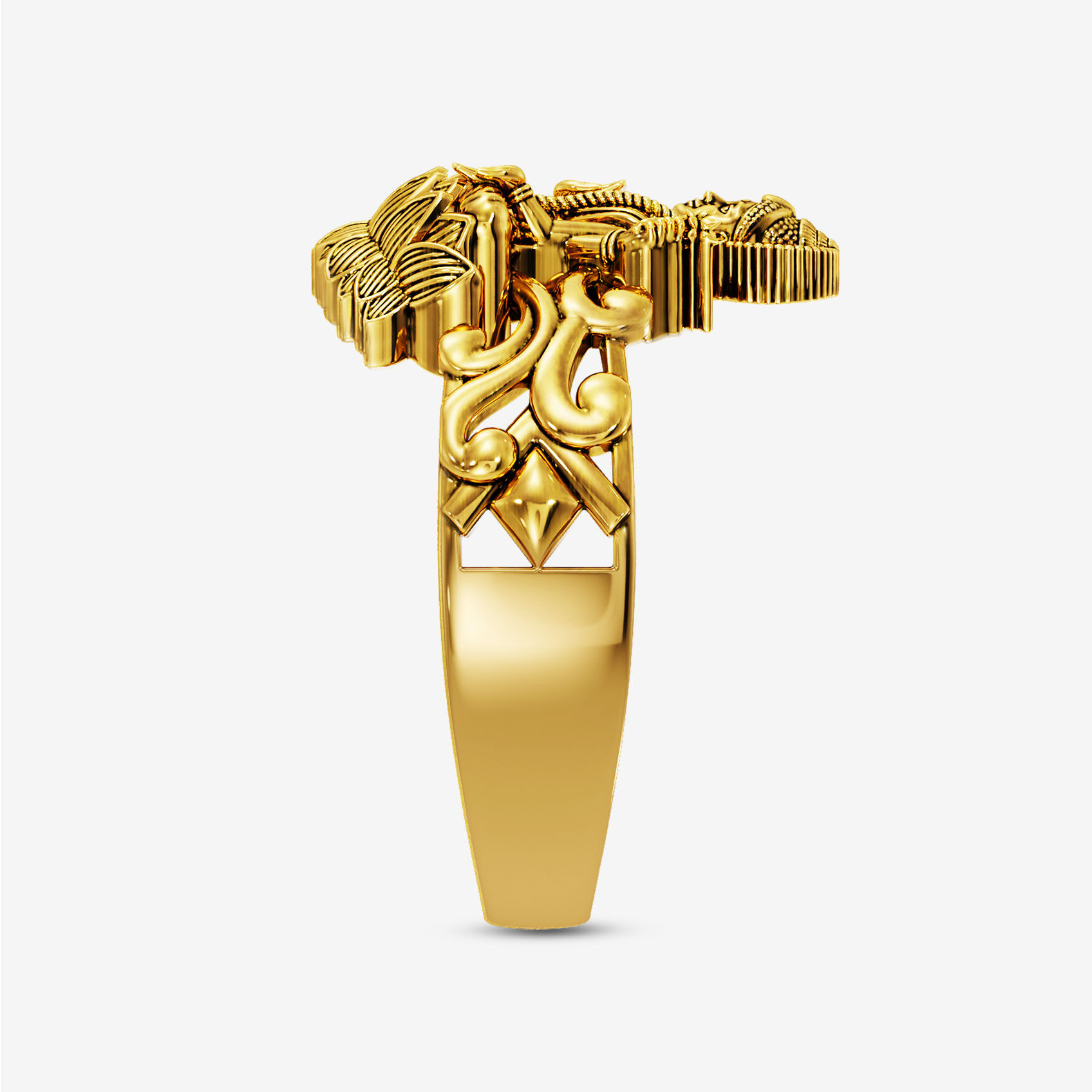 Lakshmi Serenity Gold Ring alternate view 2
