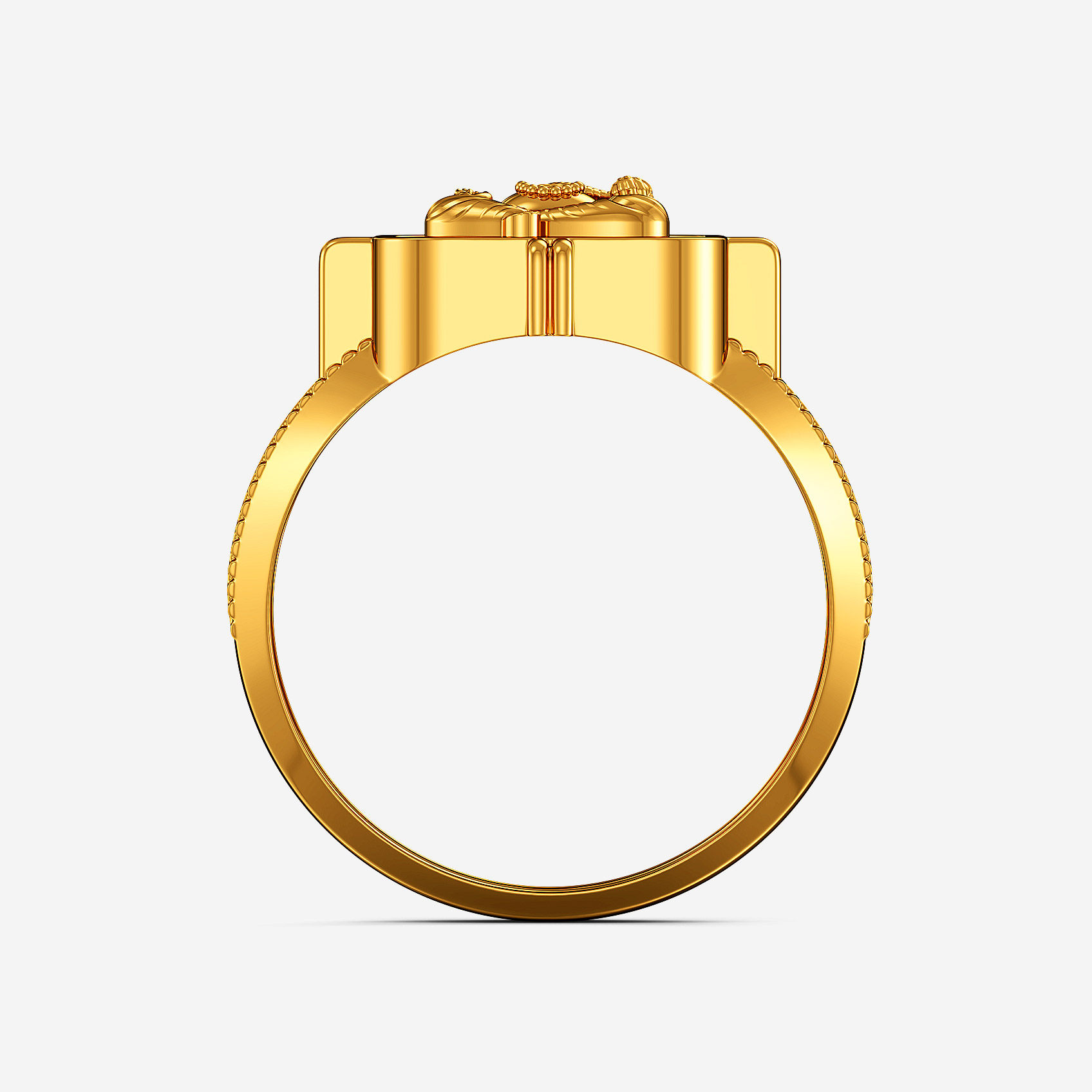 Ganesha Bless Gold Ring alternate view 2
