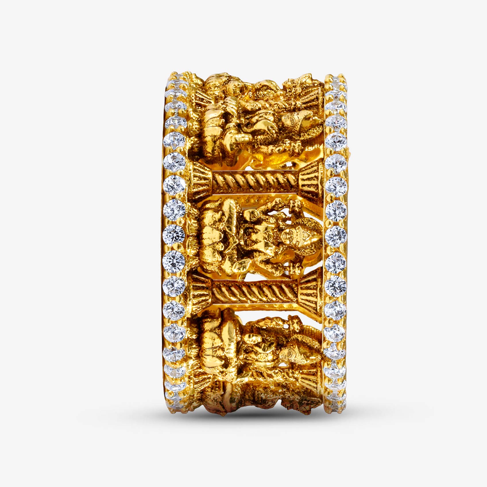 Ashtalakshmi Aura Gold Ring alternate view 1