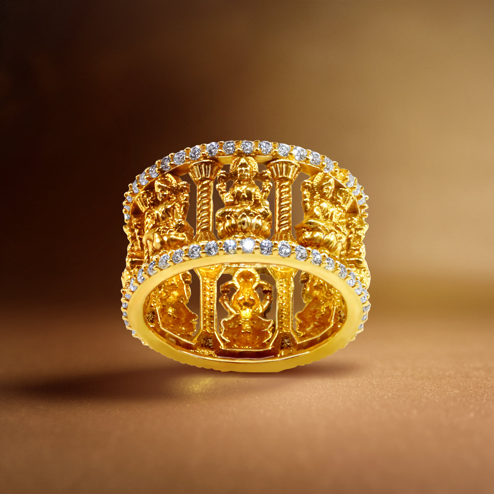 Ashtalakshmi Aura Gold Ring image
