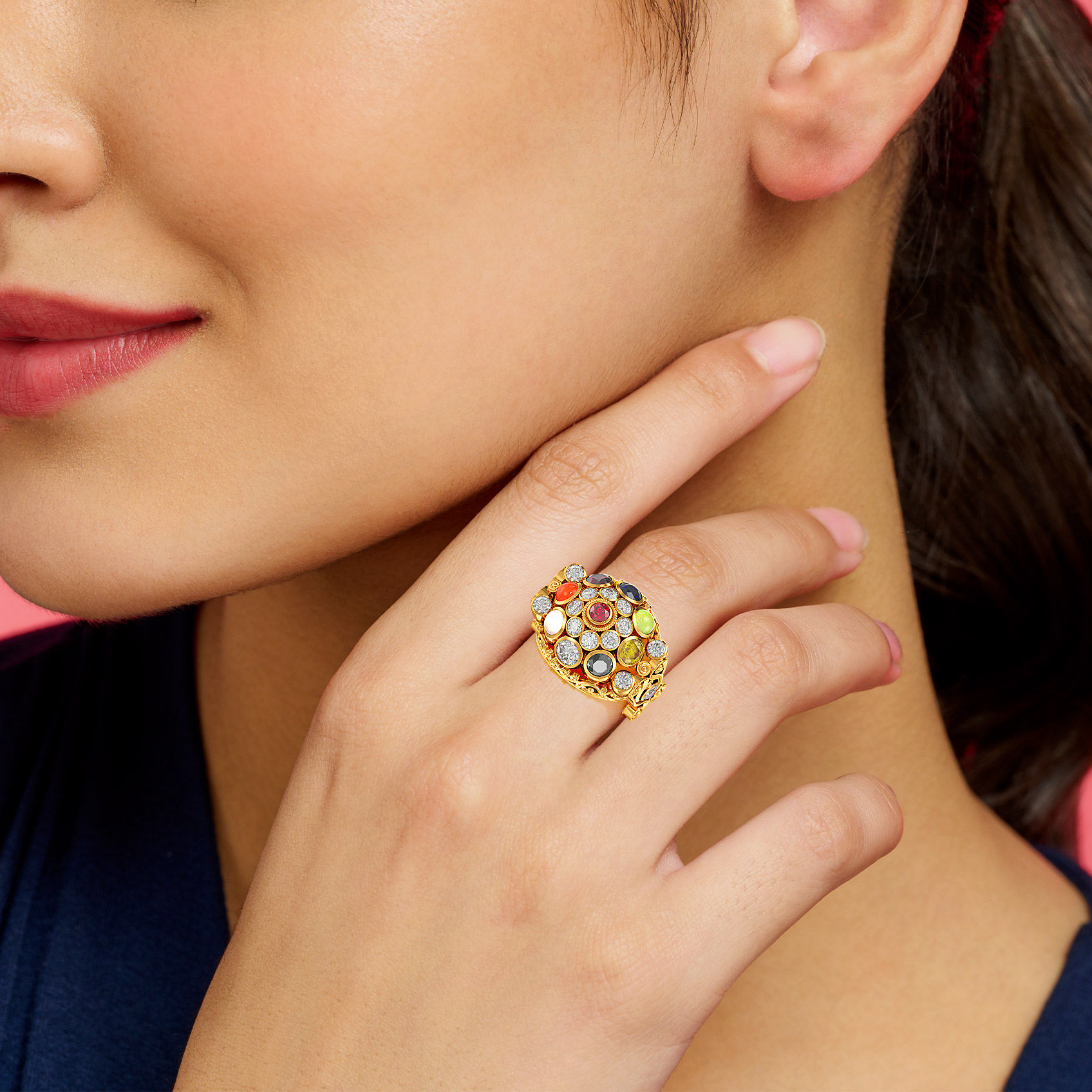 Dazzling Stone Gold Ring image